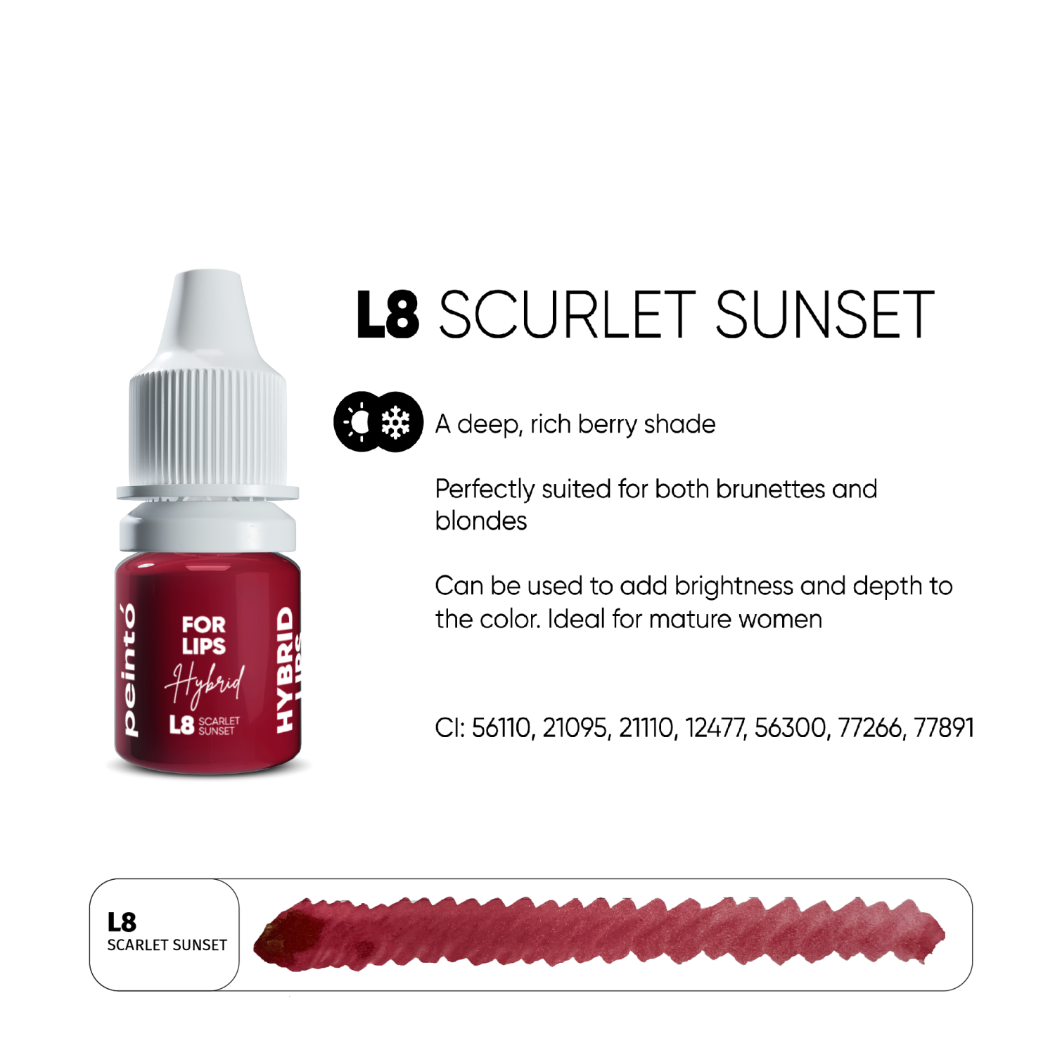 PEINTO ტუჩის პიგმენტი Scarlet Sunset 5 მლ.